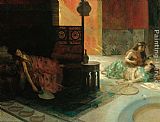 Harem Paintings - Harem Scene by Henry Siddons Mowbray
